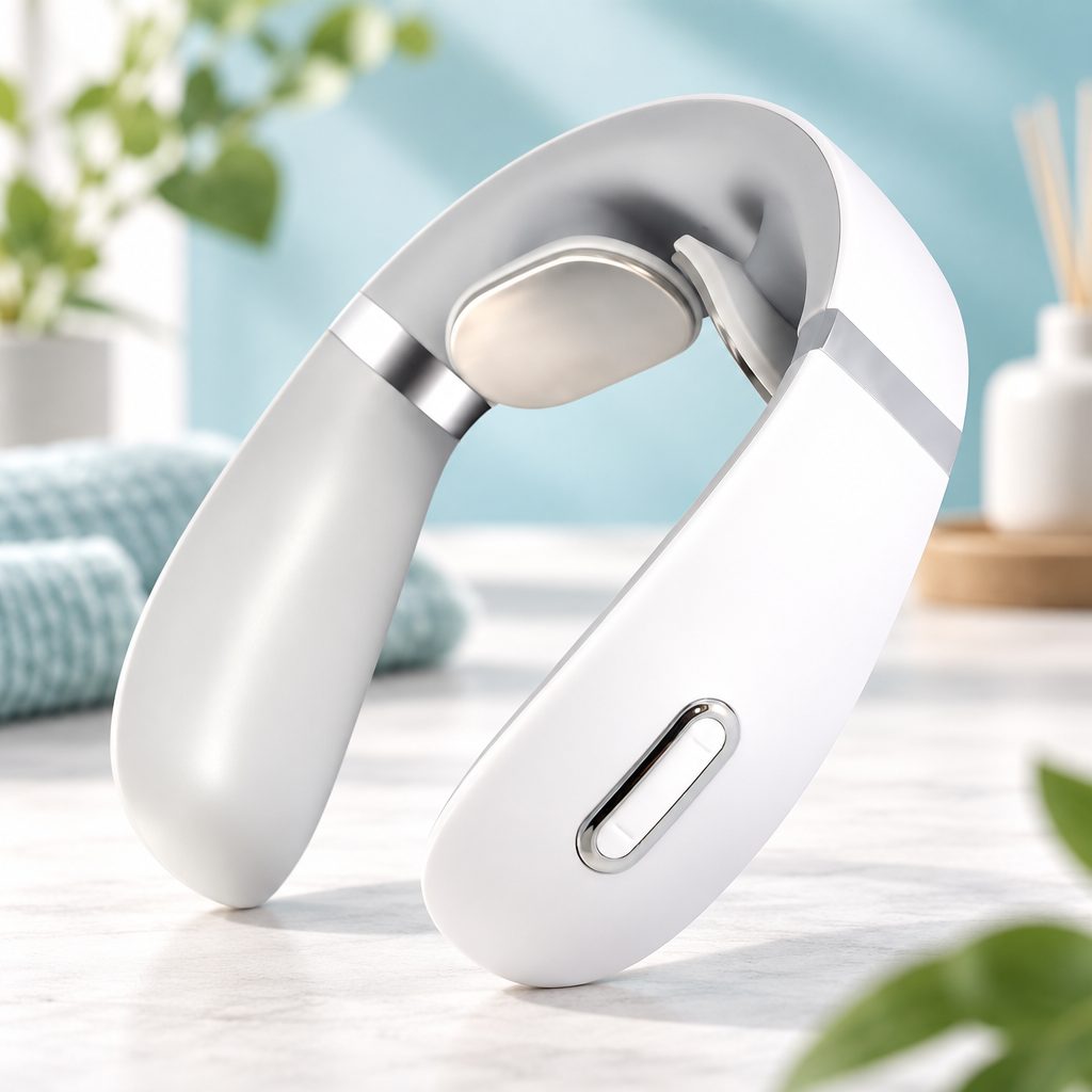 Relaxnecker U-shaped neck massager with pulse massage and heat