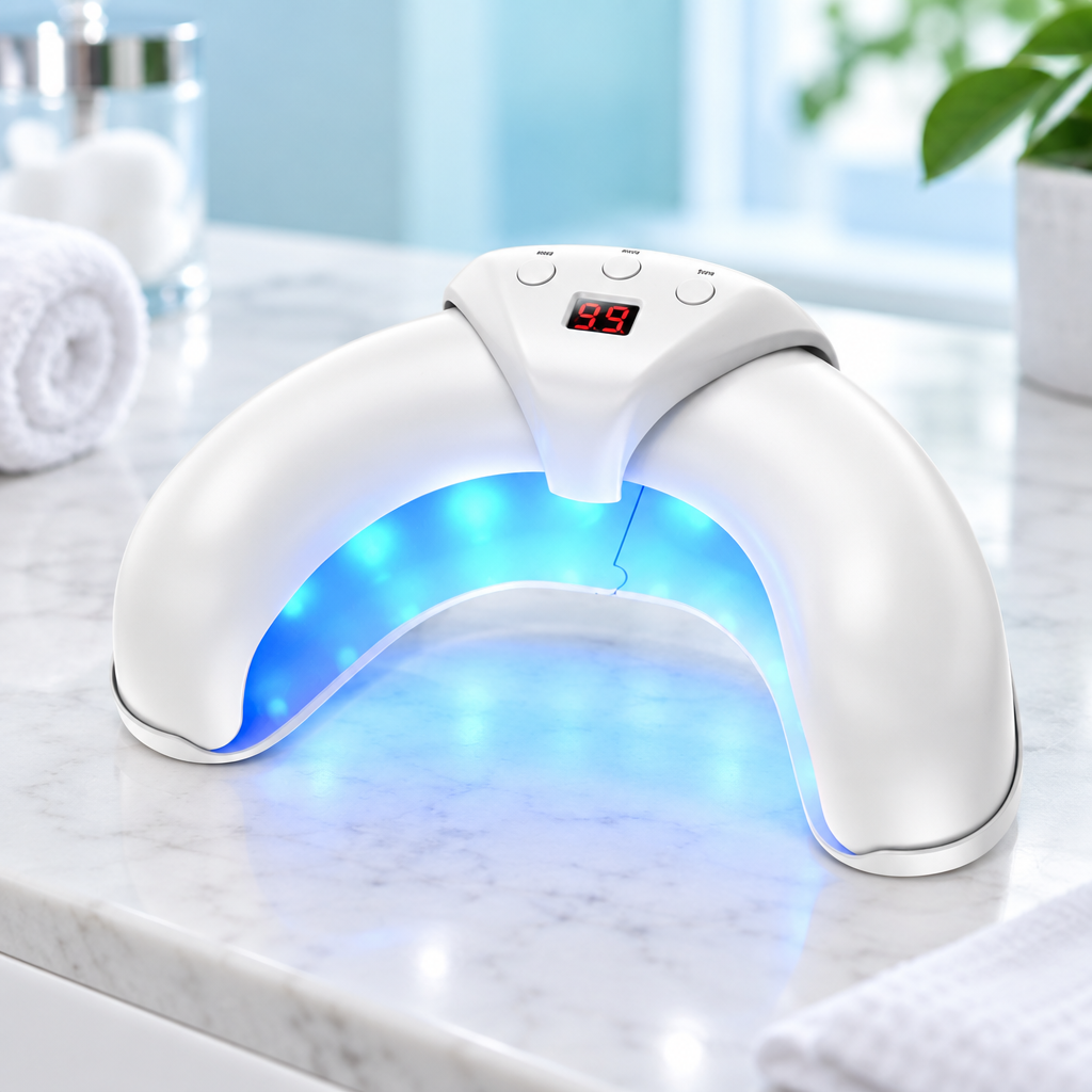 Fungabeam nail fungus laser device - white arched LLLT phototherapy device