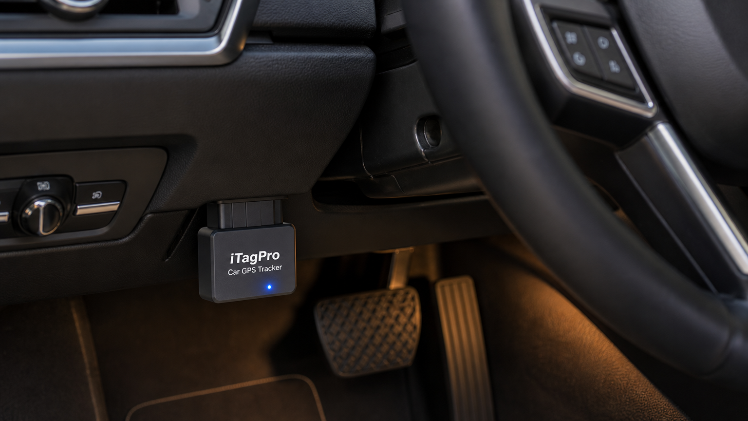 Plugging iTagPro into car OBD port