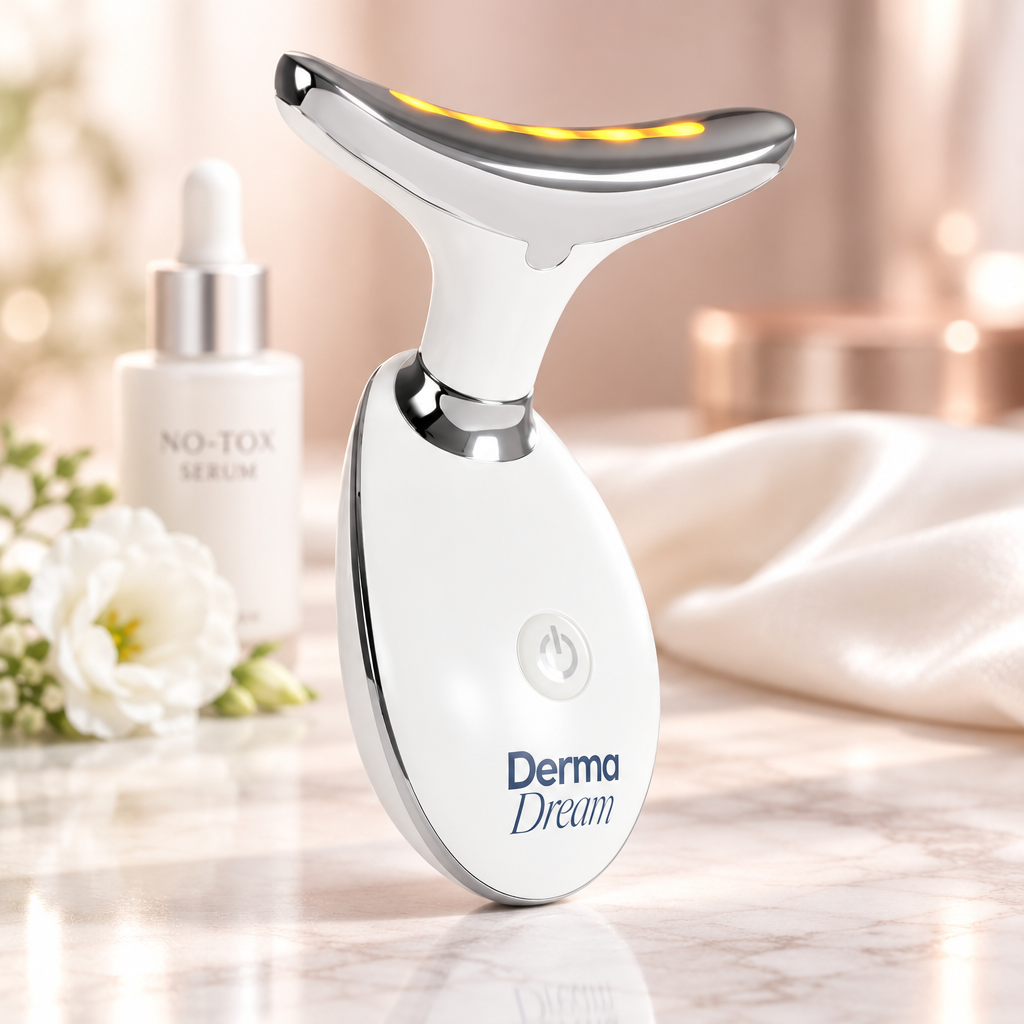 MyoGlow handheld beauty device by My Derma Dream with amber LED head